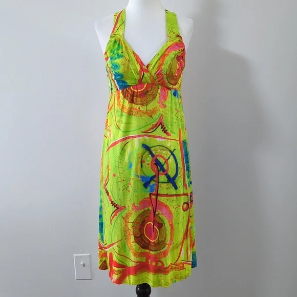 Virna Dro Dresses Virna Dr Graffiti Print Sleeveless Dress